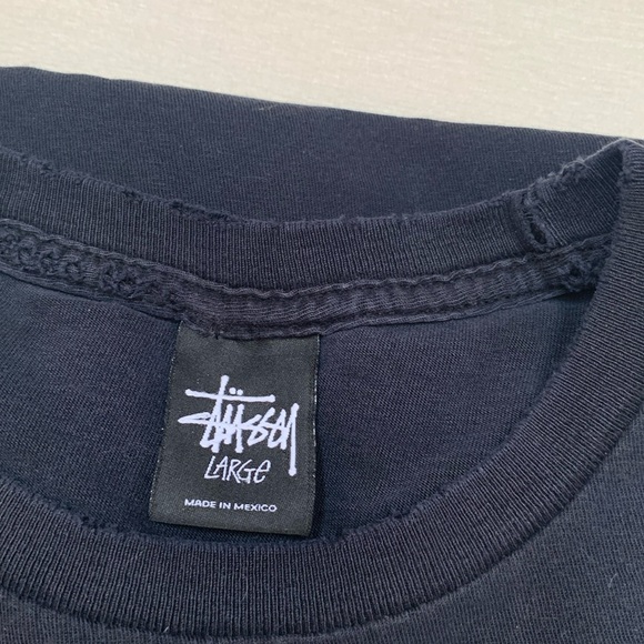 Stussy Black Thug Rat Shirt with graphics and logo - RARE - Picture 8 of 9